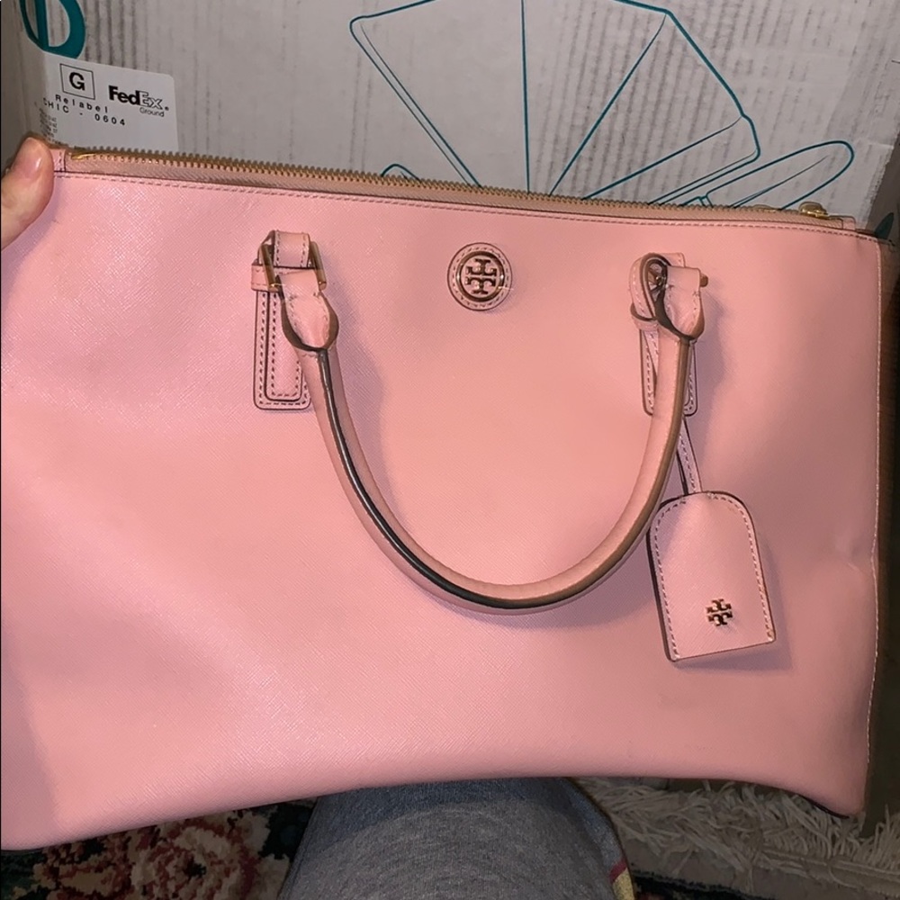 Tory Burch Robinson large double zip handbag